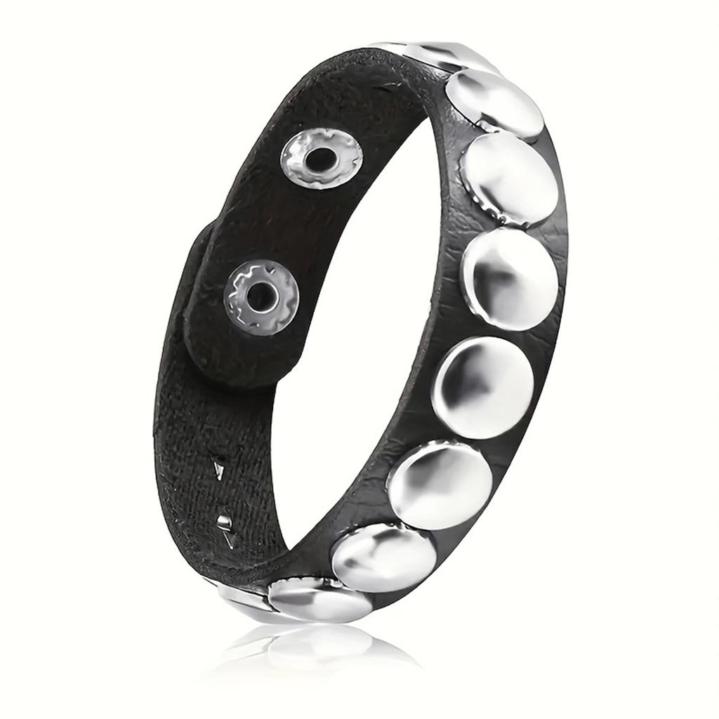 Gothic Rivets Creative Y2K Bracelet for Daily Party Music Festival Wear Couple Bracelet Festival Accessories