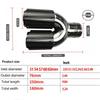 76mm Carbon Fiber Stainless Steel Dual Exhaust Tailpipe for BMW 3 Series