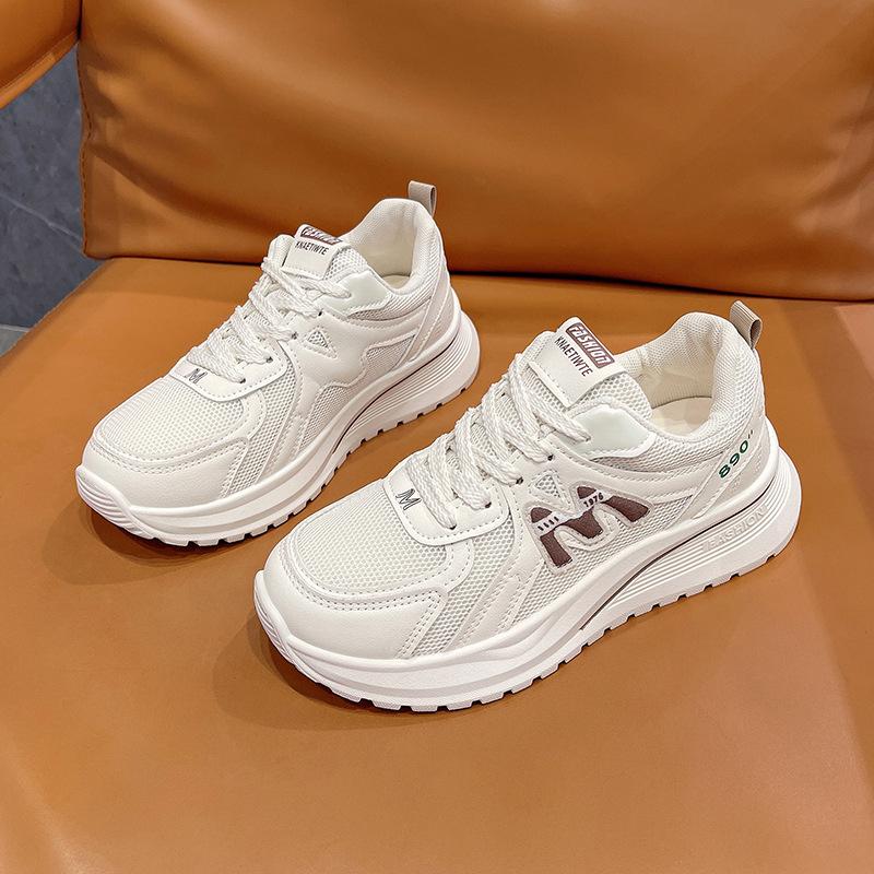 2025 Spring Forrest Gump Shoes Women's New Platform Dad Shoes Breathable Sports Shoes Lightweight Casual Running Shoes German Training Shoes