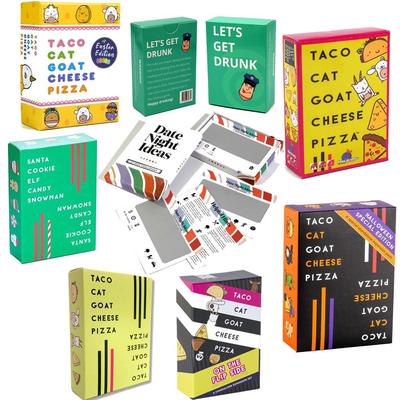 Taco Cat Goat Cheese Pizza Party Game Cards