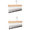 Practical Storage Rack For Caps Belts Household Clothes Hanger with 12 Clip for Bedroom Or Entryway