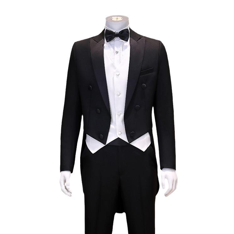 Men's Swallowtail Tuxedo for Formal Events, Stage Performances, and Choir Conductors