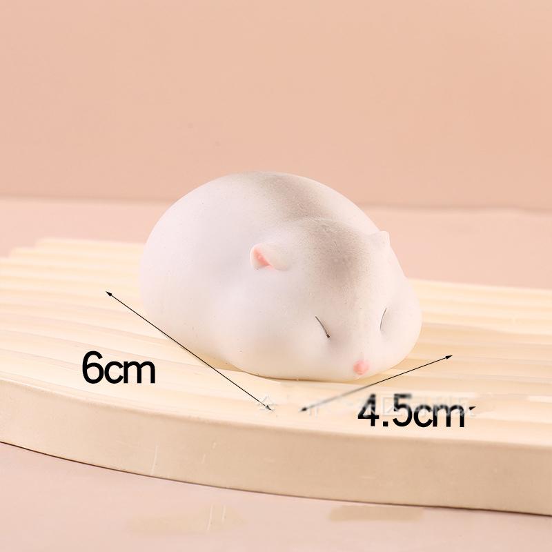 Hamster Soft Stress Easing Toy Slow Rising Squeeze Cute Hamster Animal Stress Toy Fidgety Senses Decompression Kids Toy