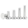 Flat Head Aluminum Solid Rivets GB109, Hand-Hammered, Size M2-M8