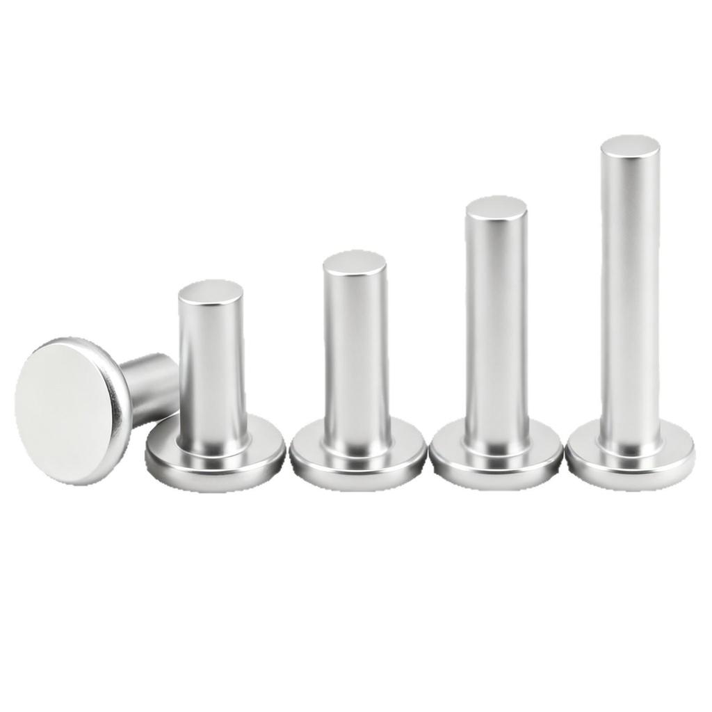Flat Head Aluminum Solid Rivets GB109, Hand-Hammered, Size M2-M8
