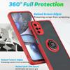 For Motorola Moto G22 camera protection Matte Shockproof Case Promotio case Magnetic bracket Ring Stand Cover Fundas