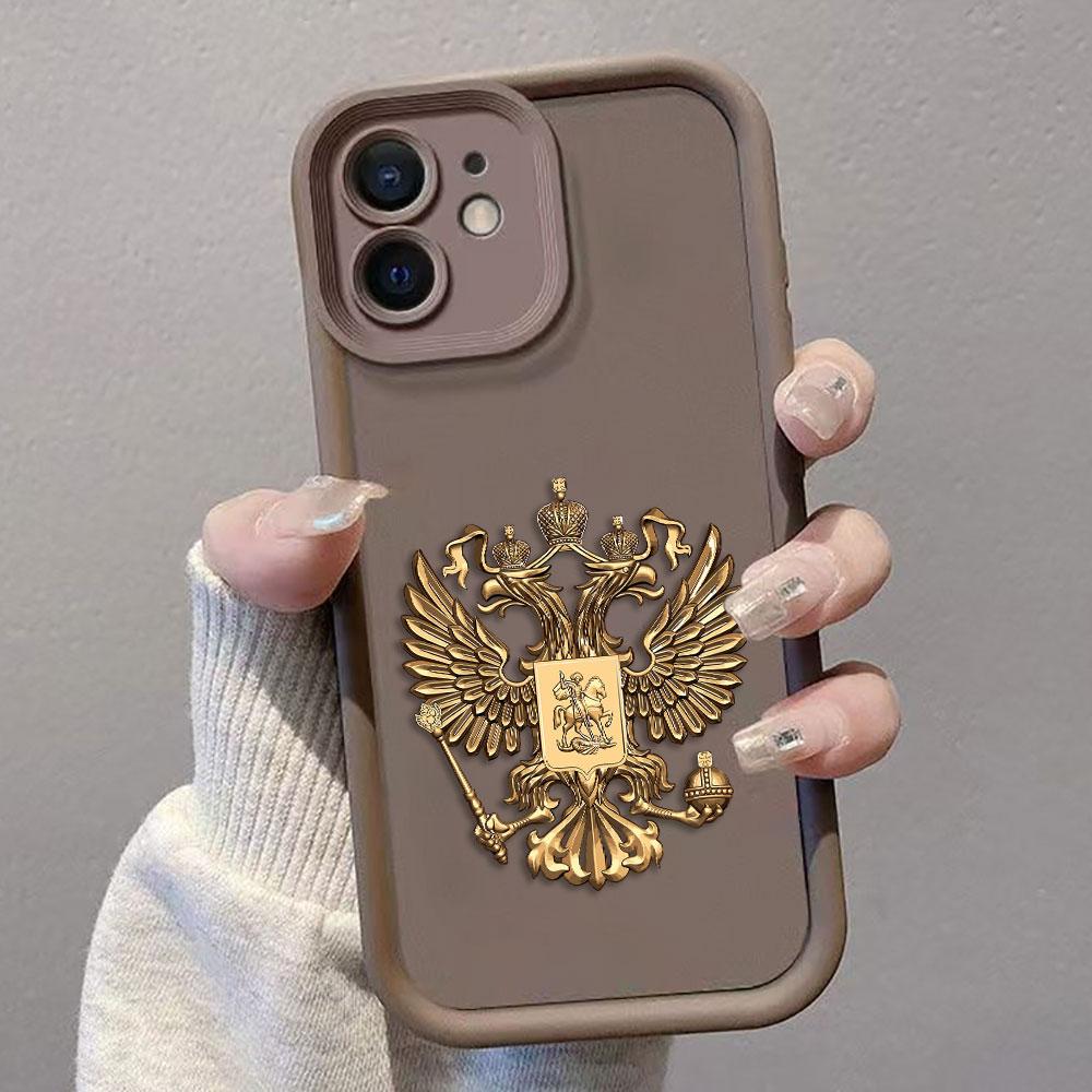 Russian Emblem Flags Cover Phone Case For Xiaomi 8 11 12 12T 13 13T 14 14T 15 POCO F5 F7 X3 X4 X5 X6 X7 M6 M7 PRO TPU Case Shell
