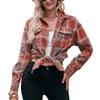 Women's Clothing Autumn and Winter New, Casual Fashion Loose Plaid Shirt