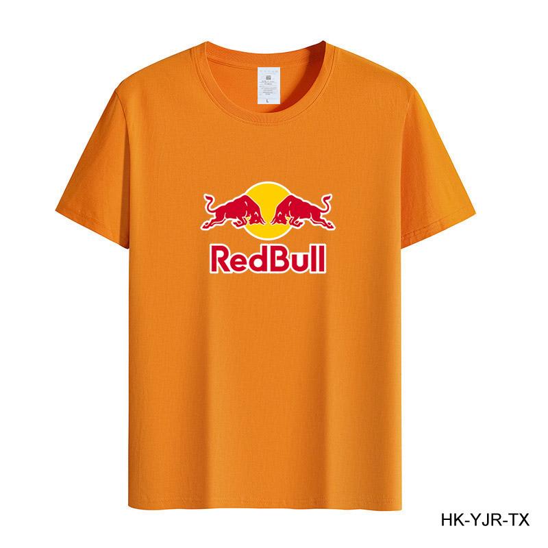 Red Bull Summer Men's T-shirt High Quality Cotton Short-sleeved Print T-shirt Women's T-shirt Fashion Sports Shirt Casual Jogging Top