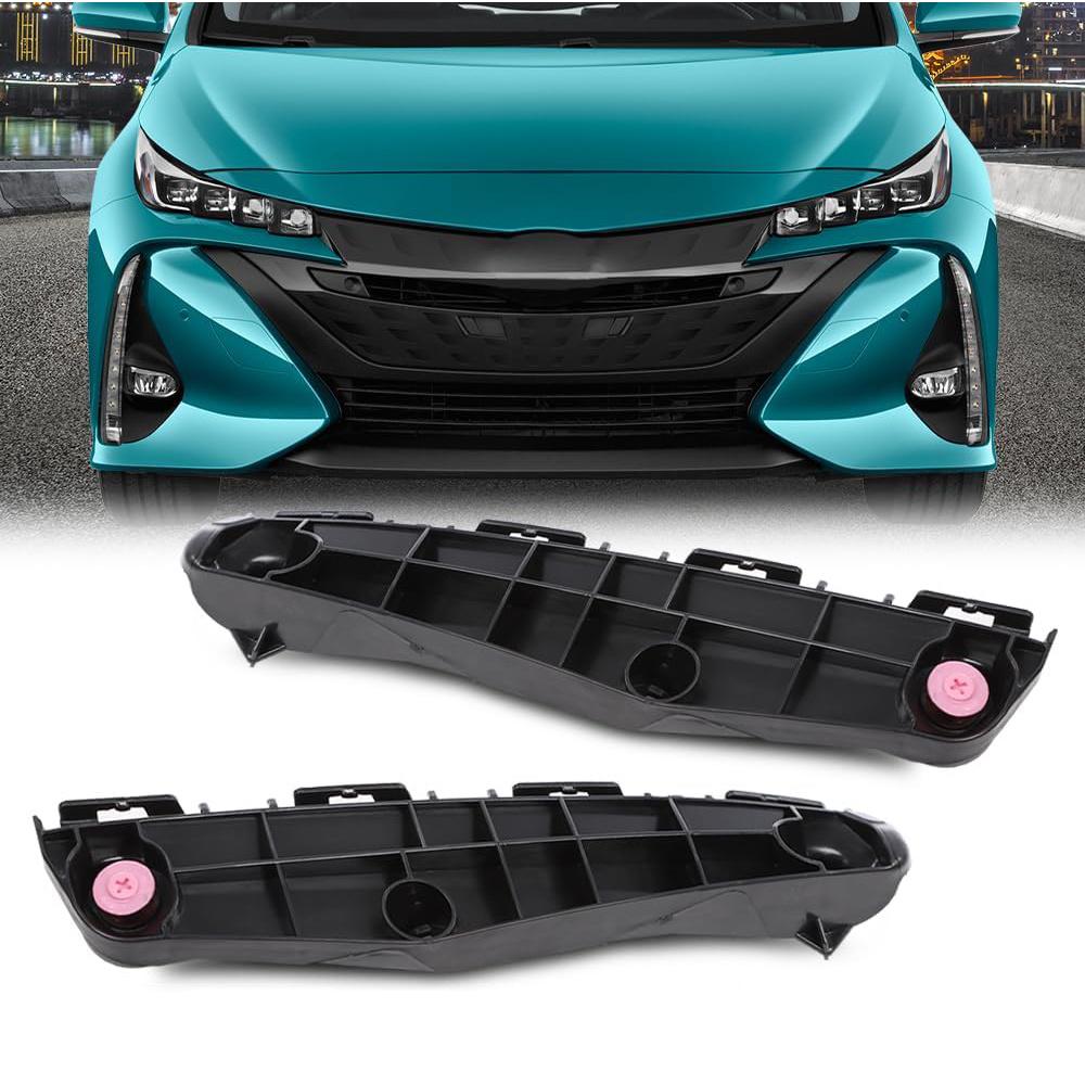 2PCS Bumper Fender Brackets Support Beam Front Fits For Toyota Prius 2016-2022