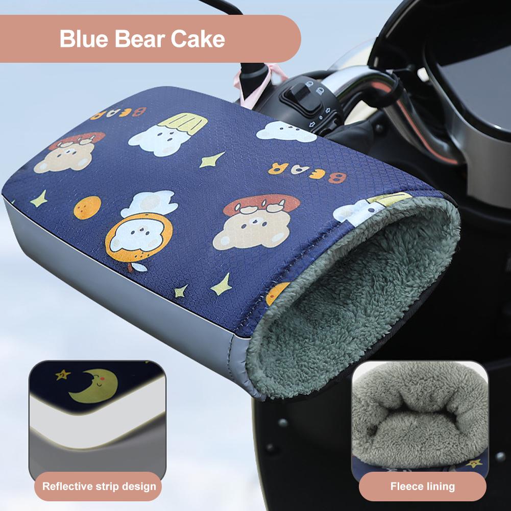 

Motorcycle Handlebar Gloves Windproof Waterproof Hand Warmer Plush Lining Protective Gloves for Bike Motorbike Wholesale