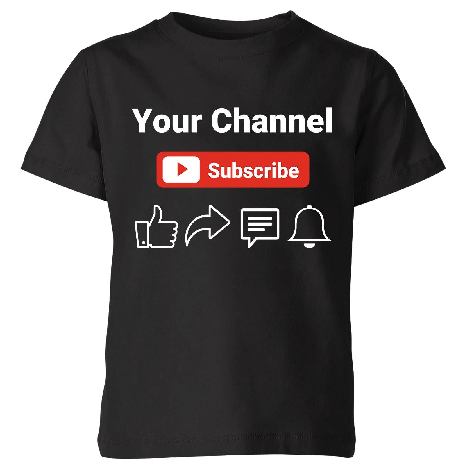 Personalised Your Channel Viral Famous Kids WoT Shirt 140