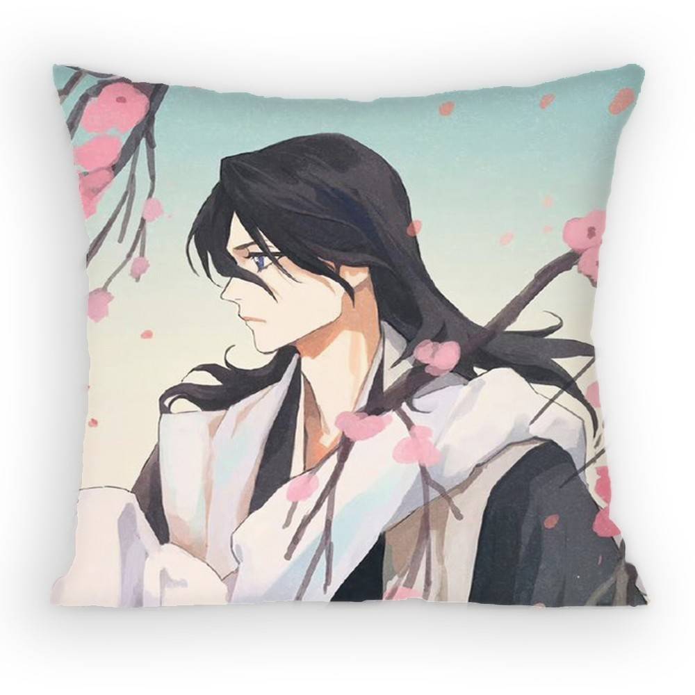 BBleach Kuchiki Byakuya Pillow Case Sofa Living Room Bedroom Headboard Backrest Cushion Square Cushion Nap Time