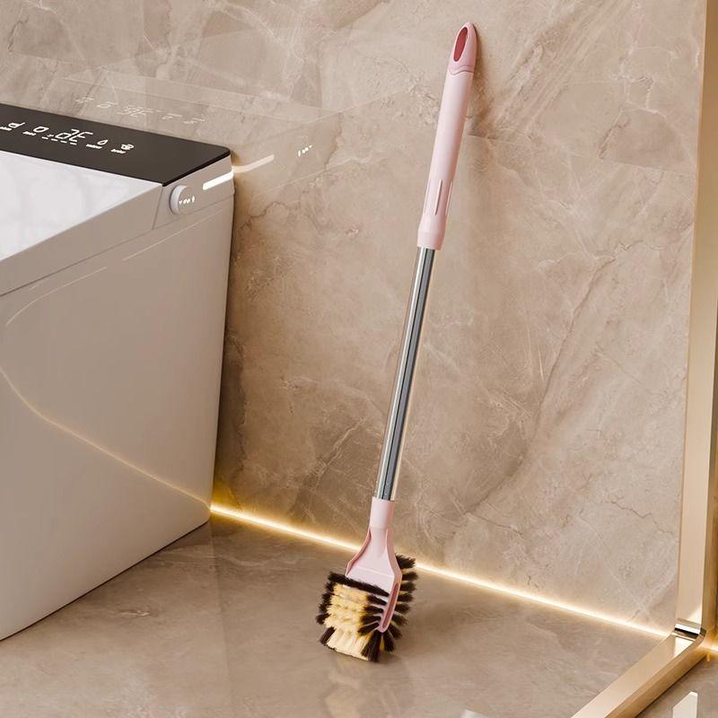 Toalettborste Långt Handtag Dubbelsidig Rengöring Toalettborste Väggmonterad Toalettrengöringsborste Toalettartefakt