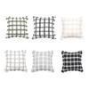 Pillowcase Checkered Throw Pillow Cover 18x18Inch Comfortable Square Pillow Case For Couch And Bed Decoration