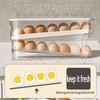 1pcs Refrigerator Egg Storage Box Rolling Kitchen Container Eggs Rolling Rack Large Capacity Refrigerator Egg Organizer Holder