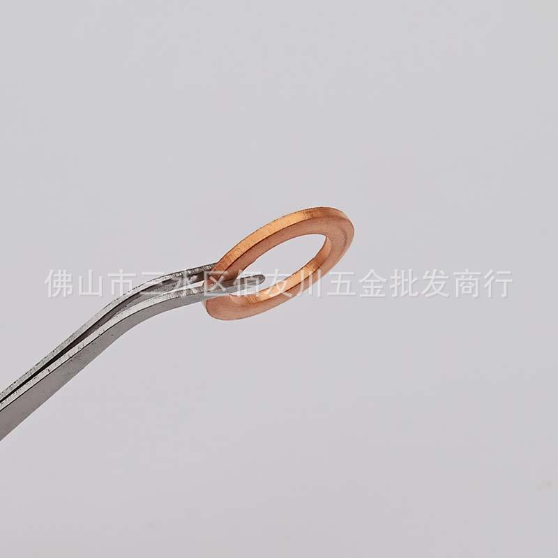 Annealed Red Copper Gasket Washer Pad for Sealing Fastener, M4-M34
