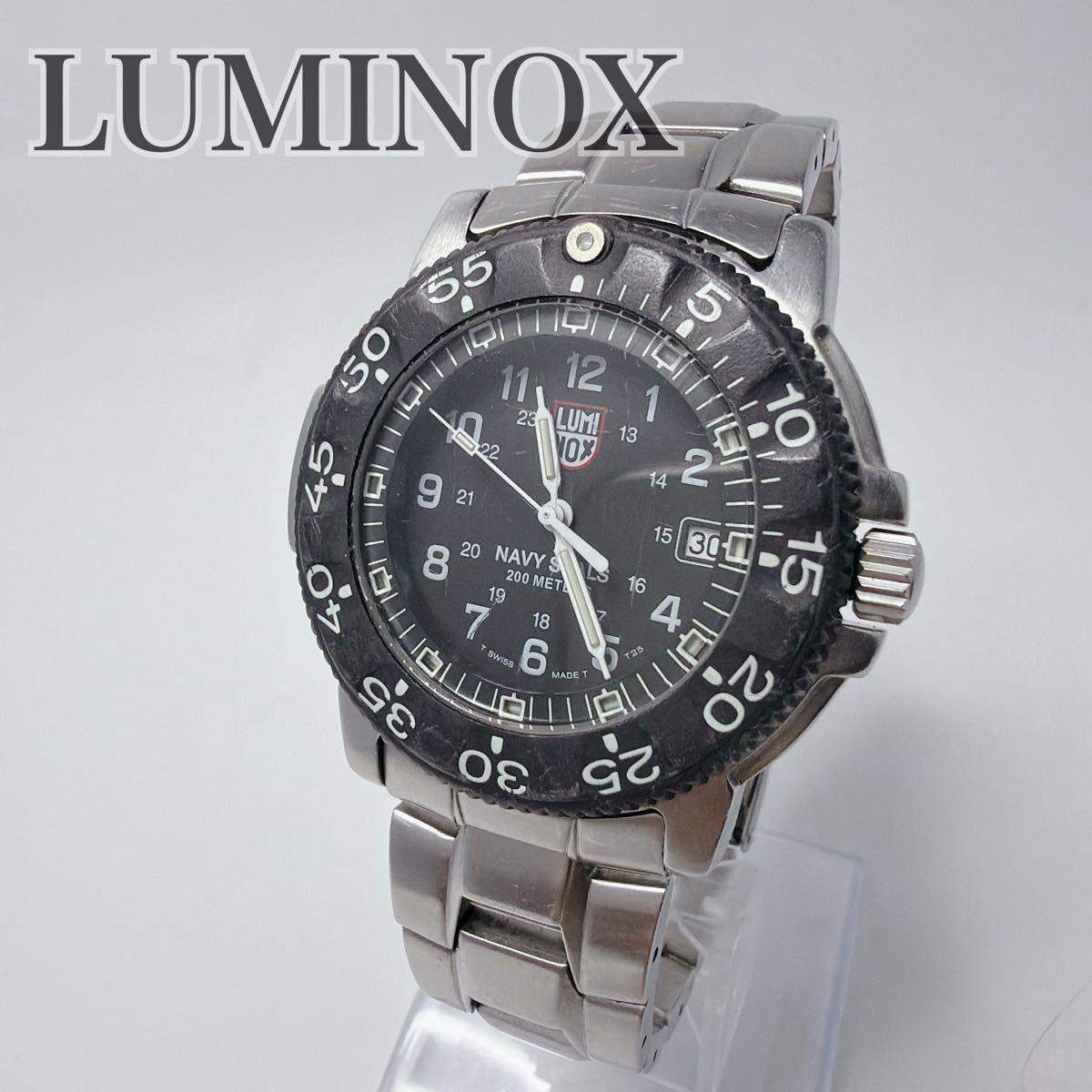 Used [Final Price] Luminox LUMINOX NAVY SEALs 3100 Series Stainless Steel Watch Working Item [No discounts available]