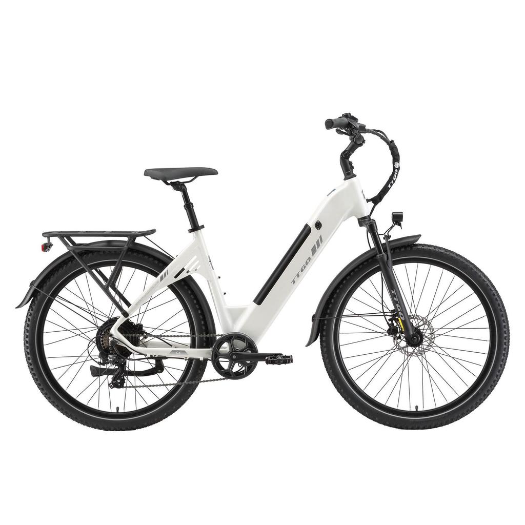 TTGO C5 Multi Terrain E-Bike 27 Zoll Breite Reifen 48V13,5Ah Akku 250W Motor 100KM Maximale Reichweite Outdoor Fahren Stadt Elektrofahrrad Mit ZweiSitzer