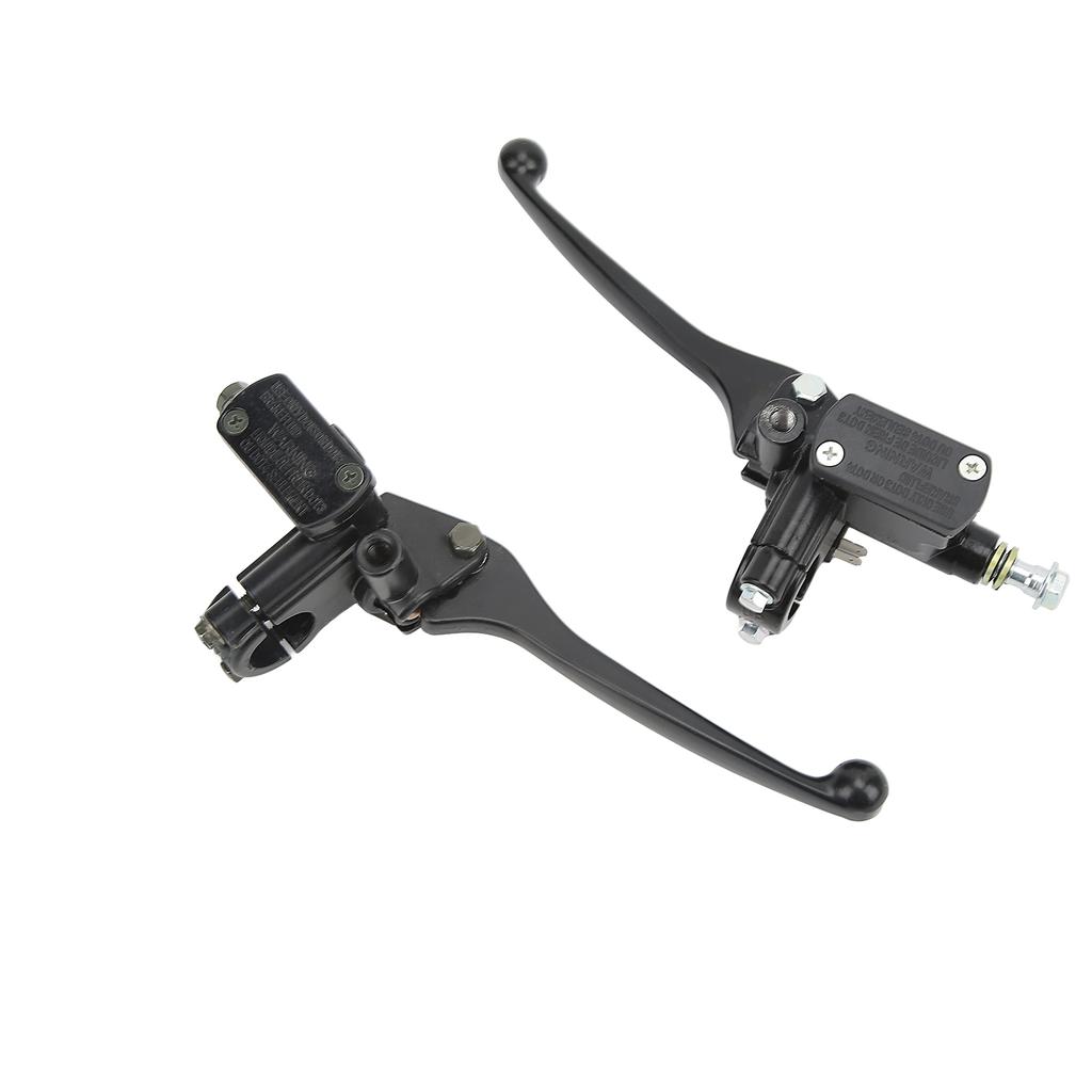 1 Pair 22mm 0.87in Brake Clutch Master Cylinder Lever Black for Gy6 50cc 110cc 125cc 150cc 250cc Scooter