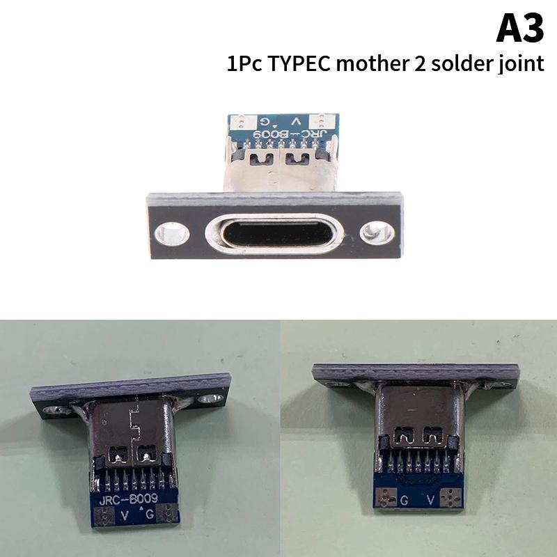 

2Pin 2P 4P полоска линии паяного соединения гнездо разъема типа C as the picture