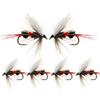 6/12/18/24Pcs Royal WulffFly Red Bait Fishing for Trout Flies Bait Lure