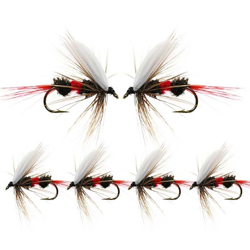 6/12/18/24Pcs Royal WulffFly Red Bait Fishing for Trout Flies Bait Lure