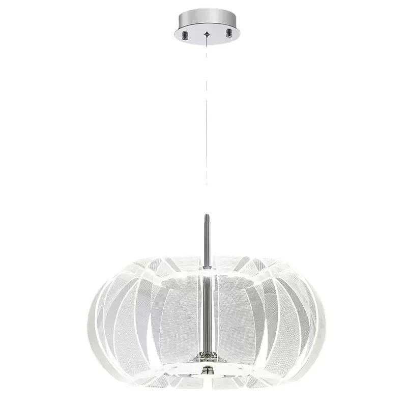 Modern Simple Round Led Chandelier Light Luxury Acrylic Bedroom Pendant Lights Creative Dining Room Hanging Lamp Lustre Fixtures