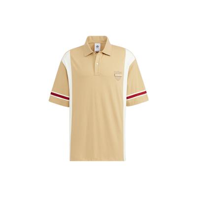 Originals Trefoil Hem Side Slit Sports Short Sleeve Polo Men Tops Yellow HS2012