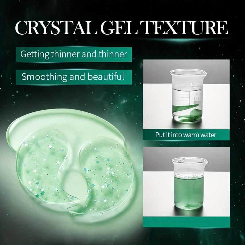 60 pièces Masque Yeux Gel Collagène pour Cernes & Rides-Patchs Collagène Algues en Forme d'Étoile, Patch Gel Hydratant pour & Rides des Yeux, Contour des Yeux à Base de Gel