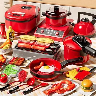 Non-Toxic Children'S Home Kitchen Utensils Baby Kitchen Toys Puzzle Set 3 To 6 Years Old Simulated Cooking Children'S Birthday Gift