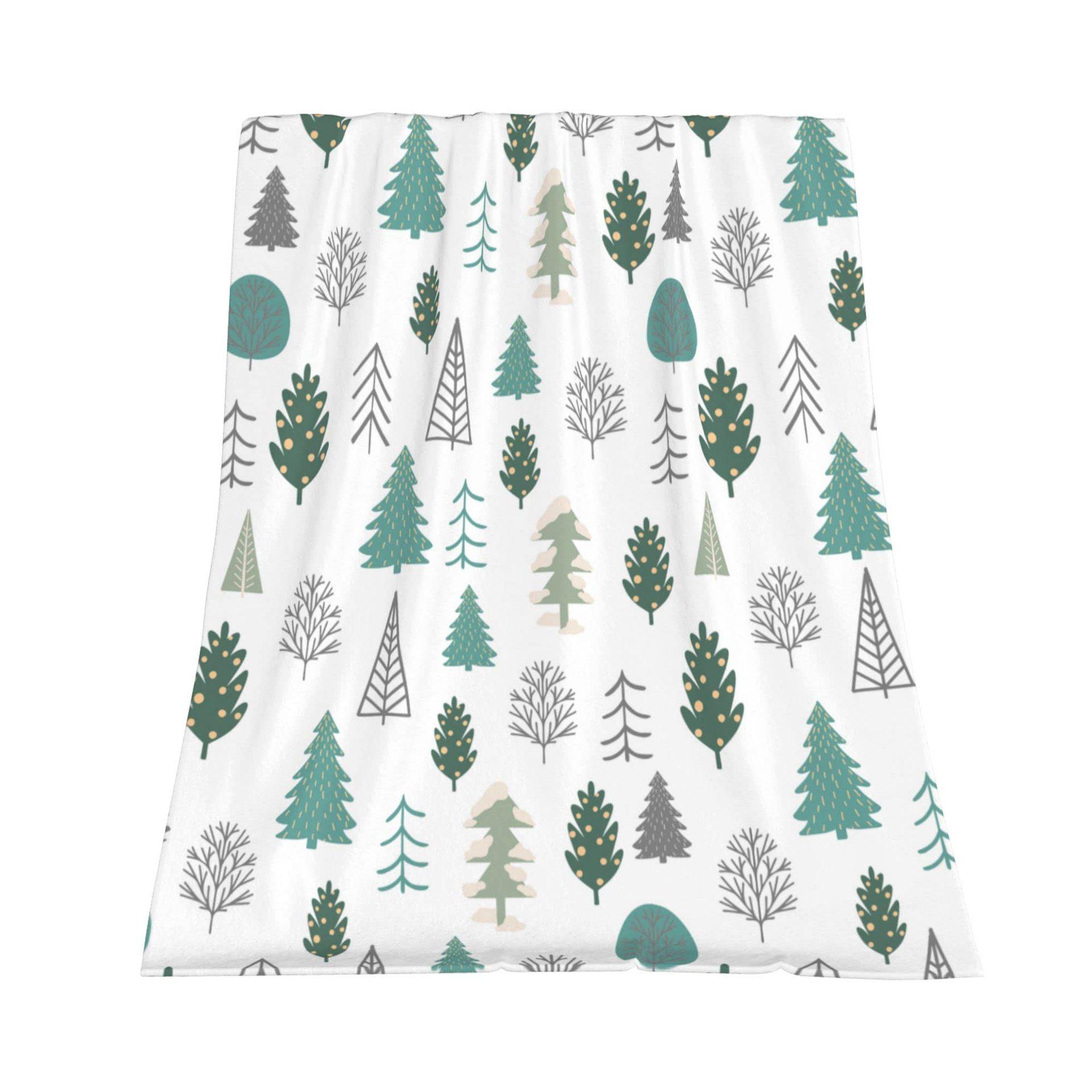 

Christmas Tree Flannel Blanket Christmas Blanket Living Room Sofa Blanket Holiday Bedroom Bed Blanket Living Room Cute Blanket 75x100cm