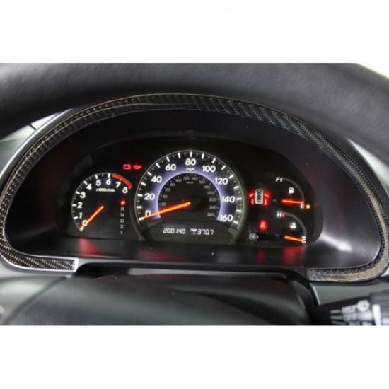 For Honda Odyssey 2005-2010 Carbon Fiber Interior Speedometer Frame Cover Trim
