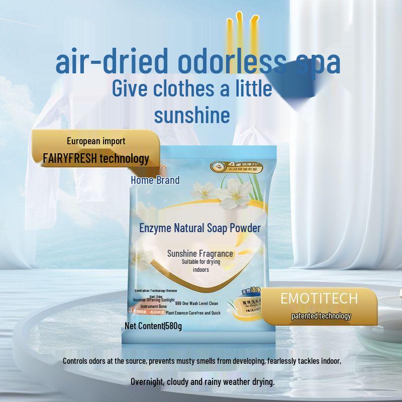 Fan Brand Enzyme Concentrated Laundry Powder, Sunshine Scent