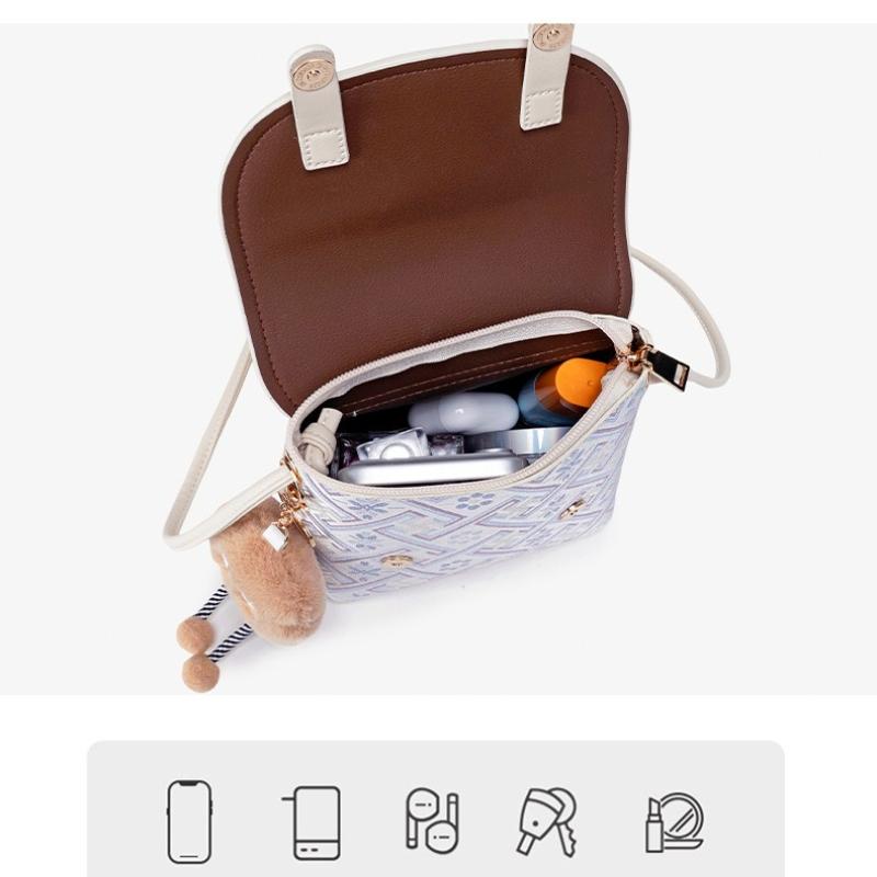 Women's Crossbody Bag, Traditional Jacquard Woven Textile, Ethnic Geometric Pattern, Fashion Daily Companion