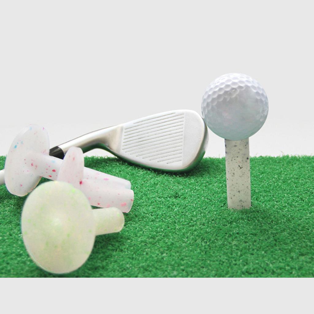 4 Pcs Golf Practice Tees Indoor and Outdoor Golf Soft Rubber Tees Holder for Golf Hitting Mats and Outdoor Training