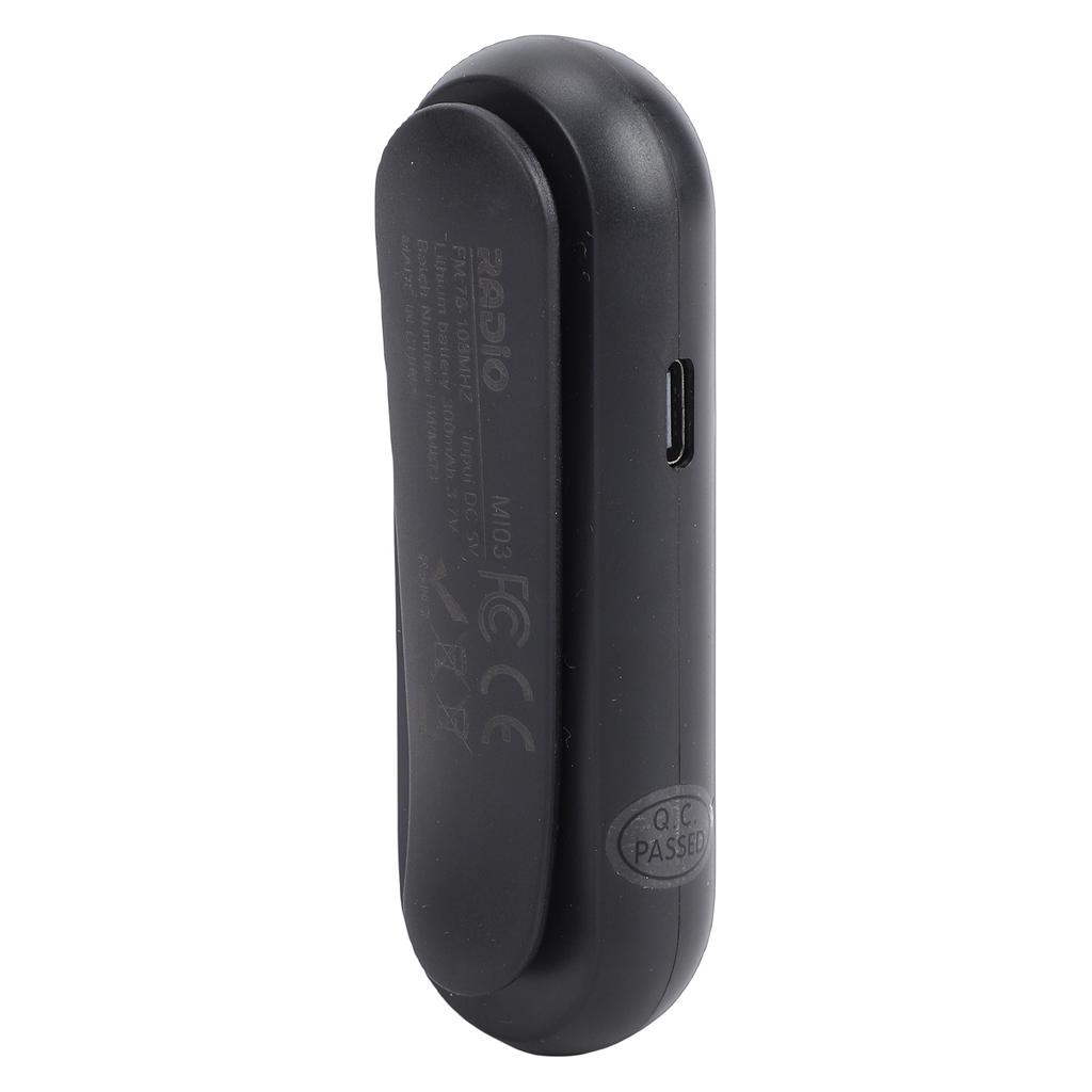 FM Radio Rechargeable Portable   Transistor Radio with LCD Screen Headphone and Belt Clip for Jogging Walking