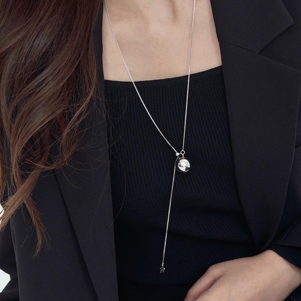 Ost Ball Point Long Neck Necklace Otn224603R