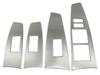 Stainless Steel Window Switch Covers In Satin Silver for Toyota Corolla Fielder NZE 160 (4-Piece Set) (161, 162, 164, 165) [WIN-SWI-030]