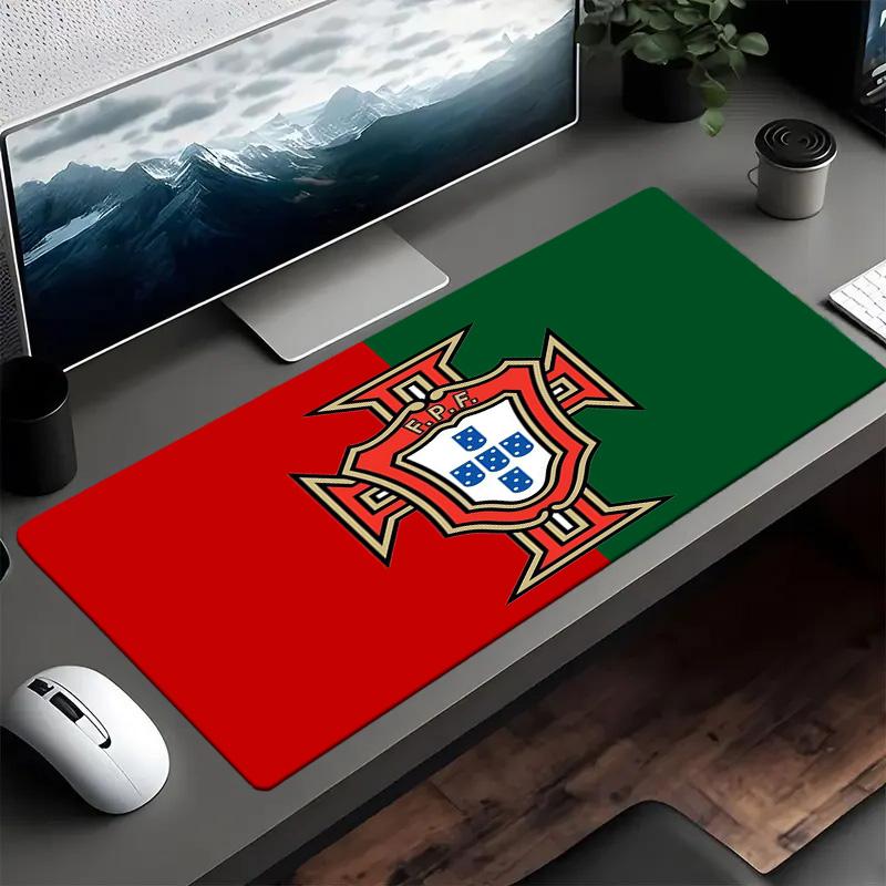 Portugal Football Crest Mouse Pad Mouse Pad, Gaming Mouse Pad, Keyboard Pad, Desk Decor for Computer Notebook Fan Gift Birthday Gift