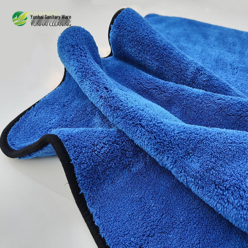 Super Absorbent Coral Fleece Car Drying Towel - Thick, High-Density Cleaning Cloth