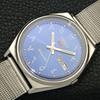 SEIKO 5 AUTOMATIC 6349A JAPAN MENS VINTAGE ARABIC BLUE DIAL WATCH a701481-5 R206b-a701481