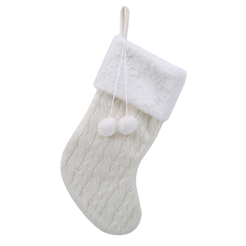 Cute Christmas Knitted Stockings Socks Candy Gift Party Favor Bag Tree Hanging Ornament Home Christmas Decoration