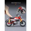 1/12 Honda Monkey 125 Alloy Motorcycle Model Die Cast Toy Vehicle Simulation Sound and Light Off Road Autocycle Collection Toys