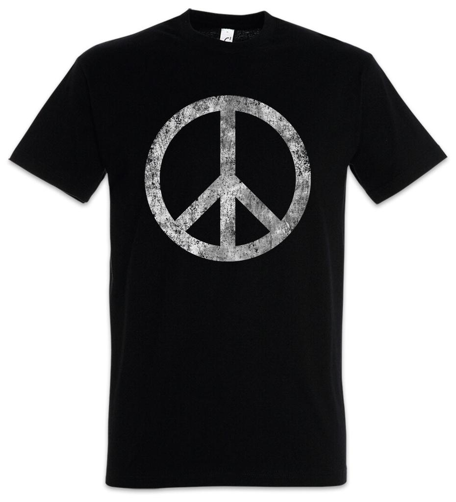 Peace Symbol Mens T-Shirt Mens Womens Tees Top Sign Logo Peace Rainbow Hippie 60s Culture Goa