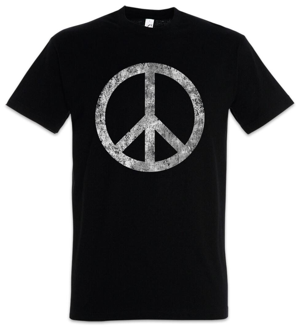 Peace Symbol Mens T-Shirt Mens Womens Tees Top Sign Logo Peace Rainbow Hippie 60s Culture Goa S