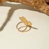 Fashion jewelry Vintage carved sun feather cross black gemstone ring multi-piece set set
