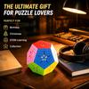Sengso Megaminx 6X6 Speed Cube, Stickerless Dodecahedron Puzzle Cube, High Difficulty Brain Teaser For Adults & Teens Cubers