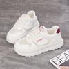 Modische Freizeit schuhe für Frühling und Sommer 2025, atmungsaktive weiße Mesh-Schuhe für Damen, neue koreanische Version, Damenschuhe mit dicker Sohle