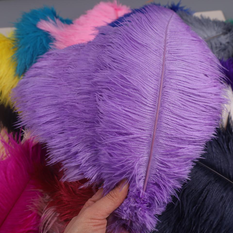 50pcs Ostrich Feathers for Crafts Wedding Decoration Handicraft Accessories Table Centerpieces Carnival Plumas Decor Wholesale
